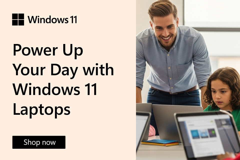 Power up your day with Windows 11 Laptops